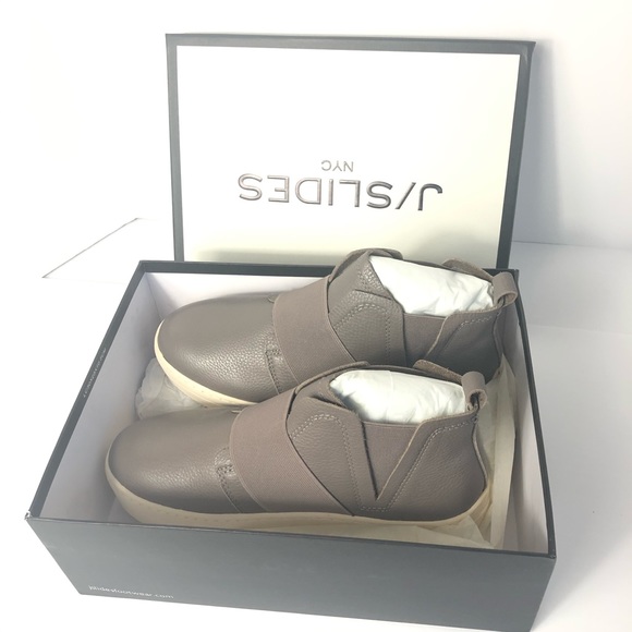 Jbrand Retro Slip-On Platform Leather Gray Boot. Rare and Classy - Picture 8 of 8